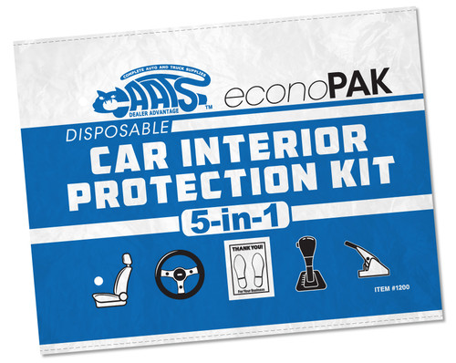 5 in 1 disposable car interior protection kit