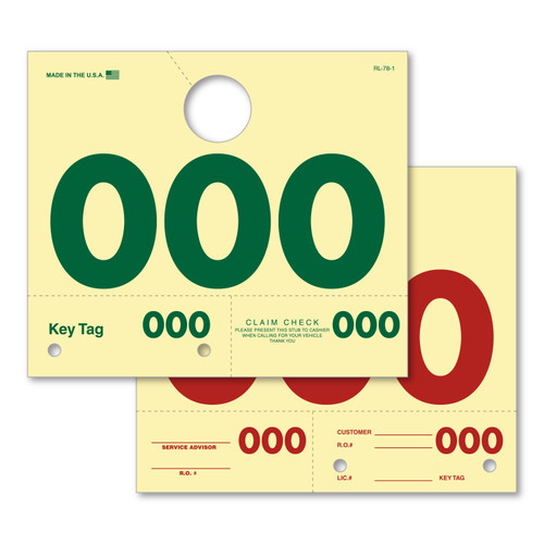 3 Digit Hang Tag (Form #RL-78-200)