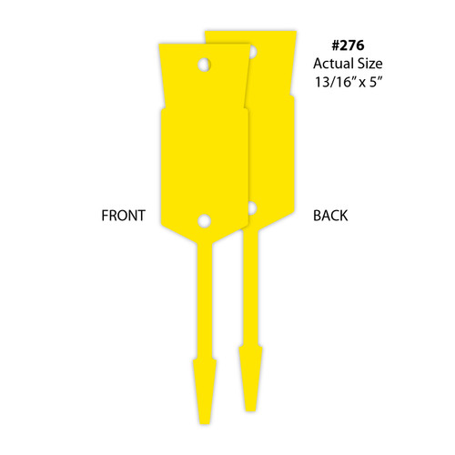 Large Arrow ID Tags- Blank (VT-#276) yellow