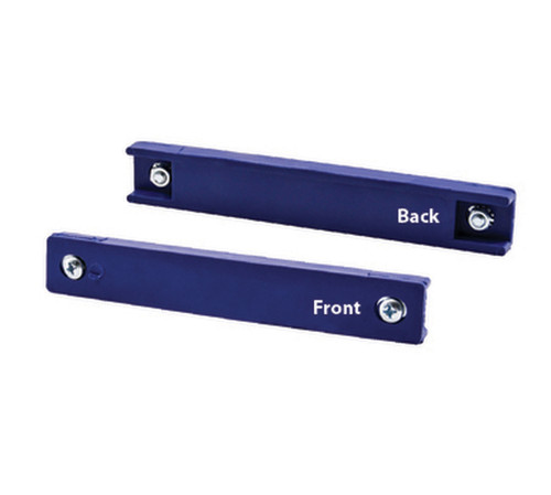 Blue Vinyl Sleeve Magnetic License Plate Holder front and back