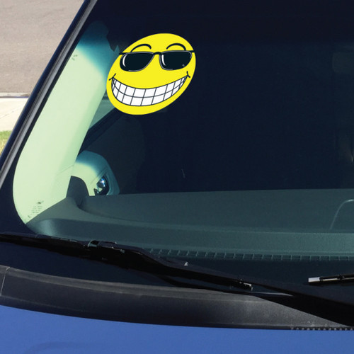 Smiley Face with Sunglasses Sticker sample