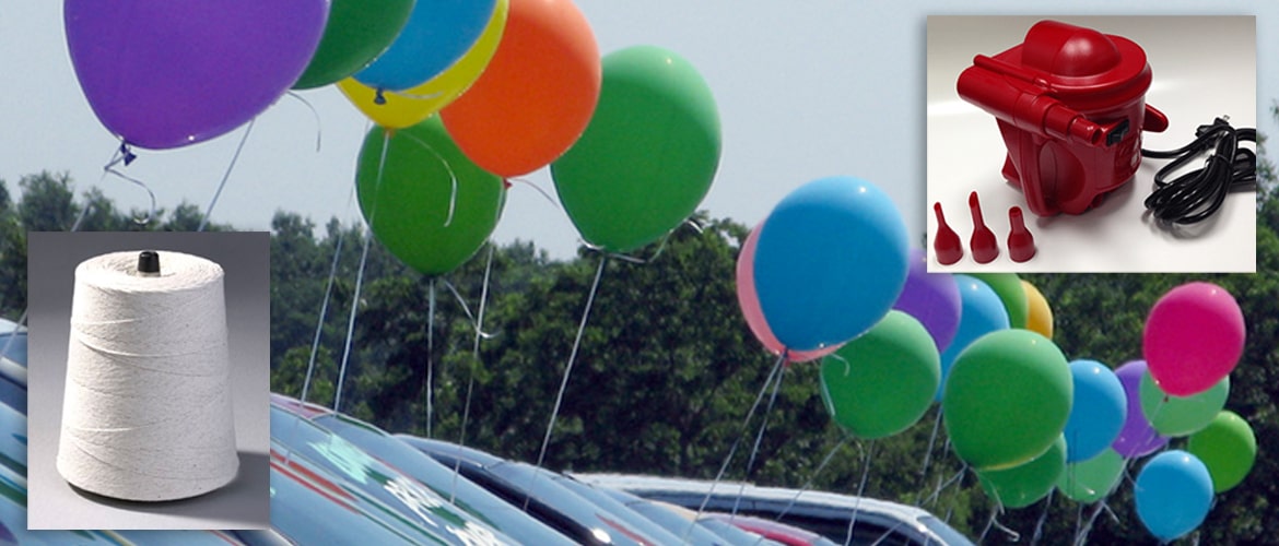 String for Balloons - Precut for Car Dealer Advertising