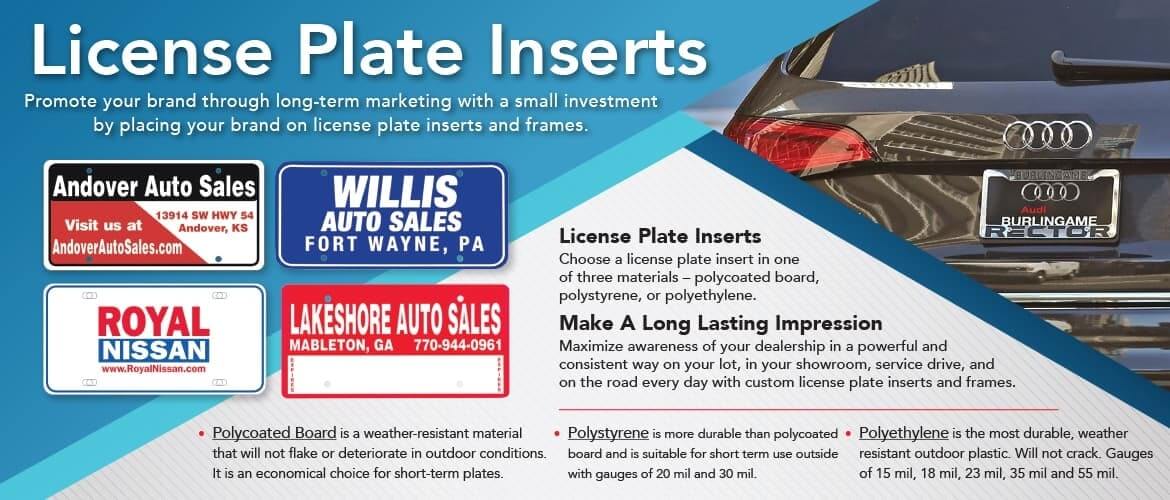 Boost Your Brand with Customized License Plate Inserts
