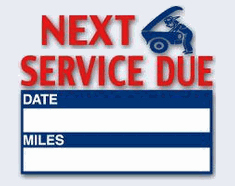 High Quality Oil Change Stickers that Won’t Peel Off and that will Bring Customers Back