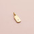 Miniature 14K Gold, Princess, Dog Tag Charm (Script Engraving)