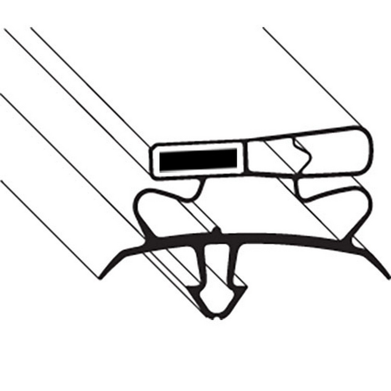 8014234 - 25 1/2 in x 53 3/16 in Refrigeration Gasket Replaces