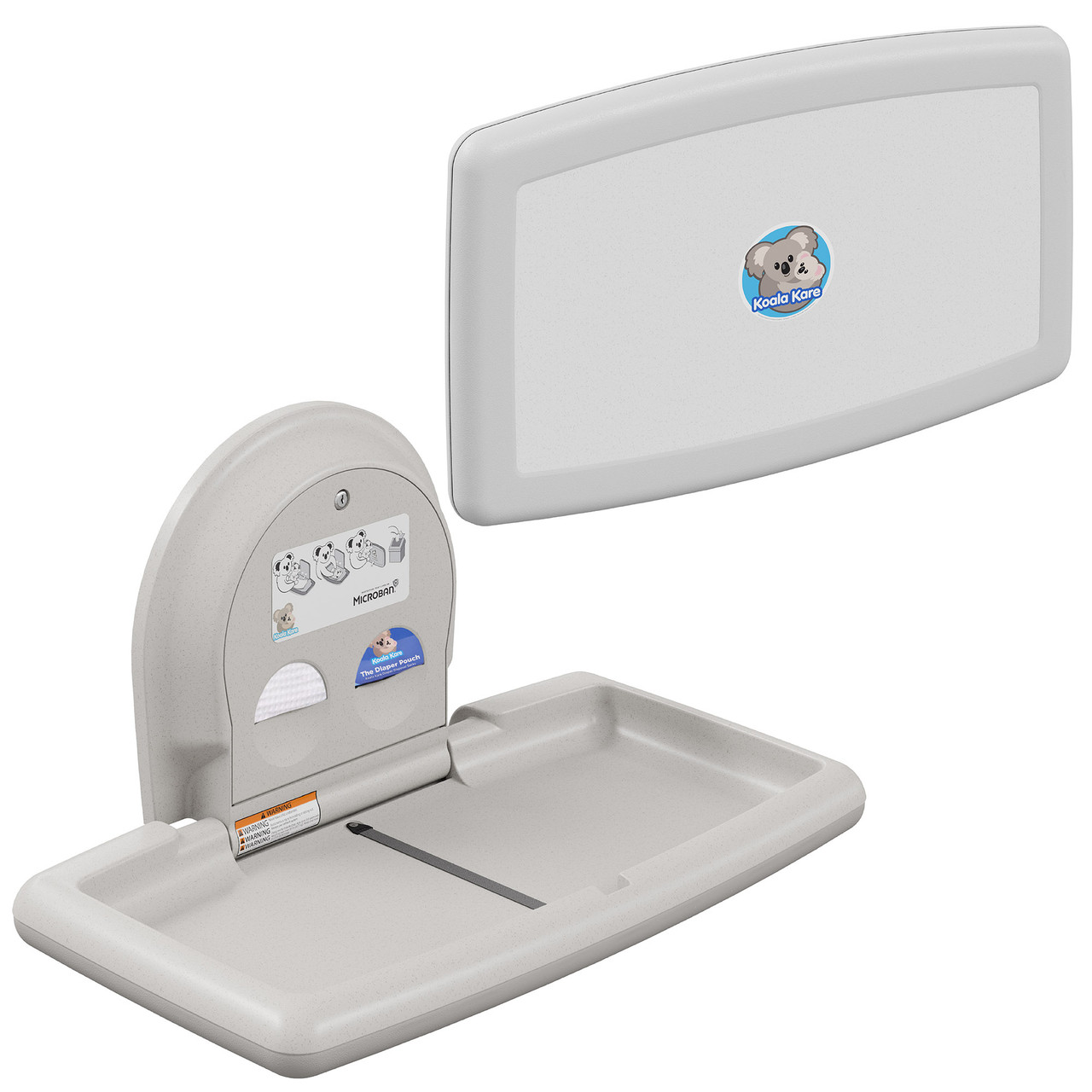 Koala Kare KB300-05 Horizontal Baby Changing Station White Granite