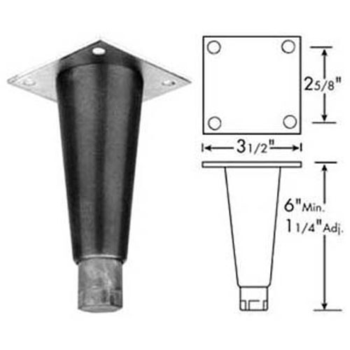Mount Leg Guide 262438 - Plate Mount Leg | Allpoints