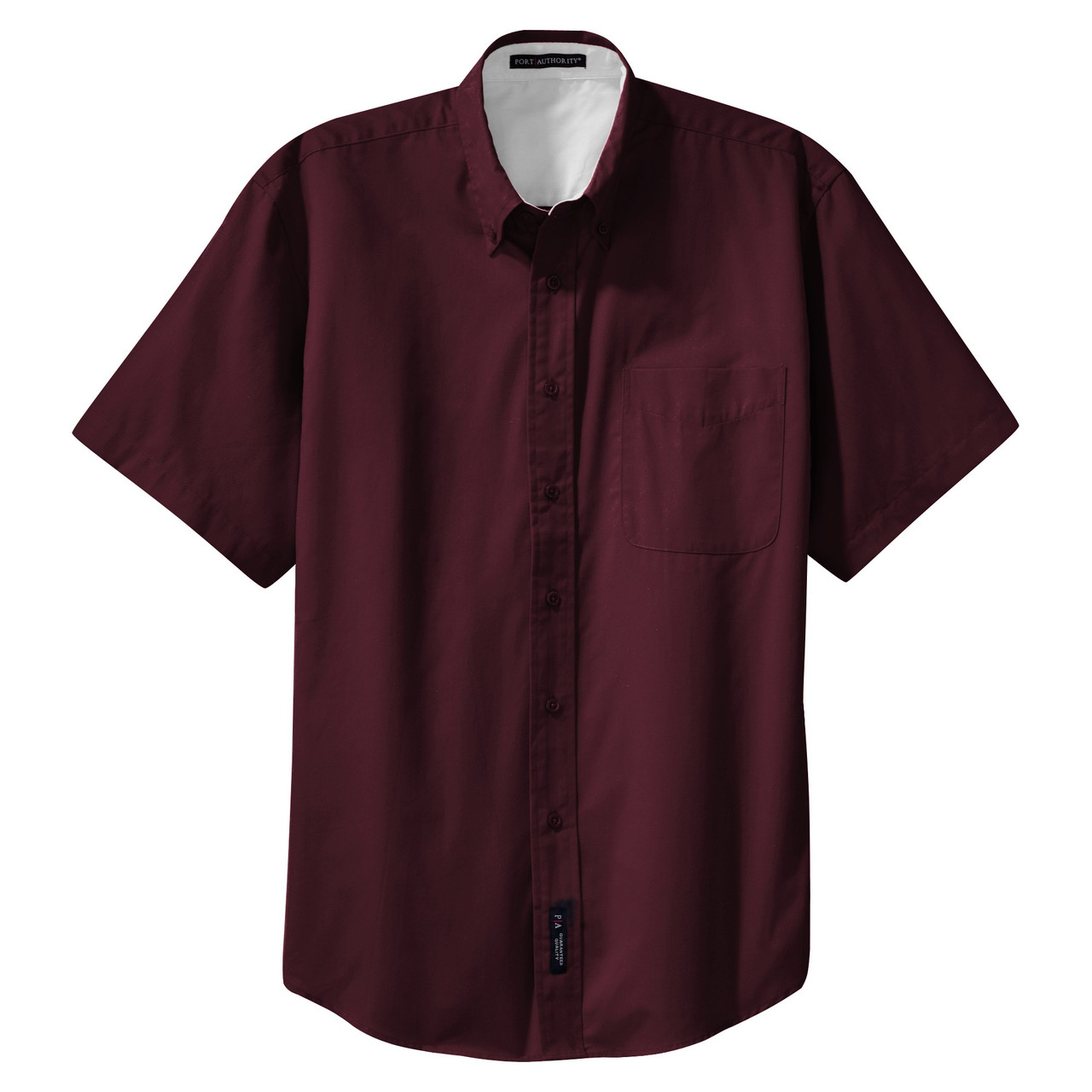 Port Authority 1170BRG4XL 4XL Burgundy Men's Short Sleeve Dress Shirt | Allpoints Port Authority 1170BRG4XL 4XL Burgundy Men's Short Sleeve Dress Shirt | Allpoints