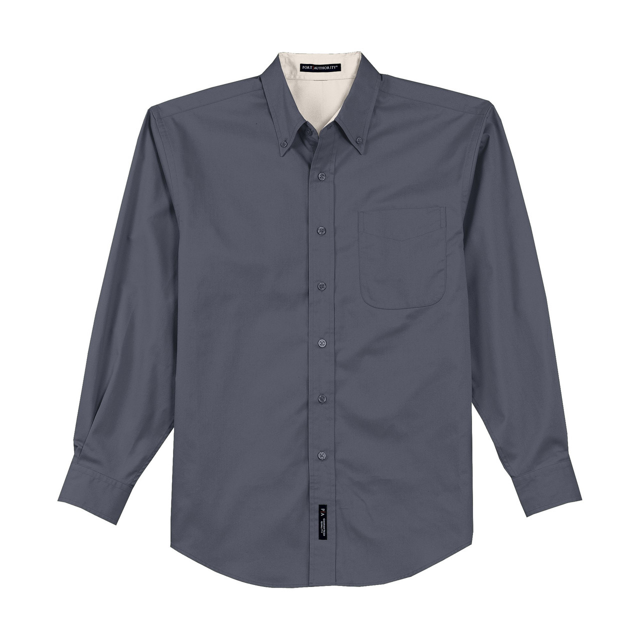 Port Authority 1183STG3XL 3XL Steel Grey Men's Long Sleeve Dress Shirt |  Allpoints