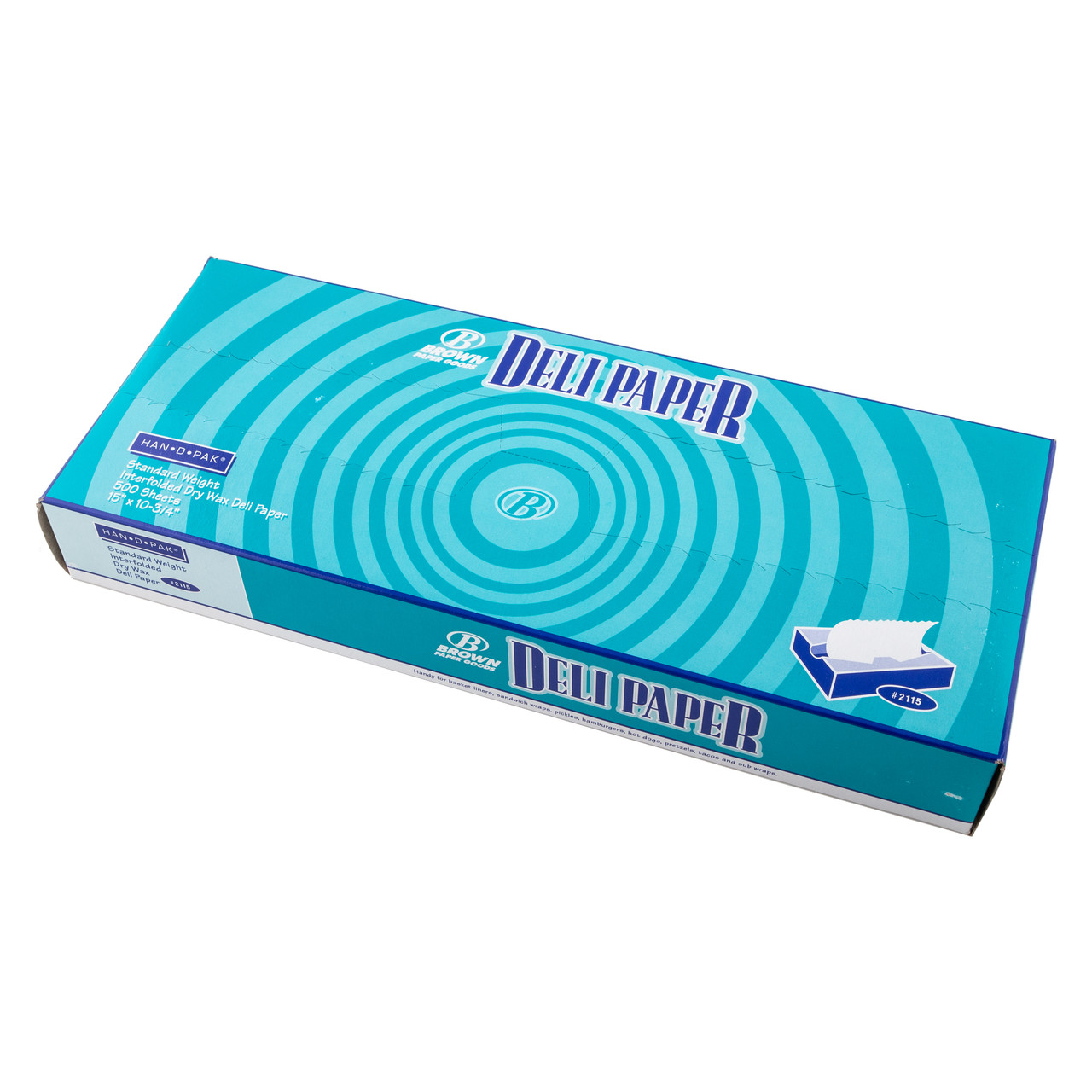Brown Paper Goods 75662 Wax Deli Paper 15x10.75 12pks 500 Ea Allpoints
