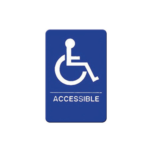 Handicapped Arabic Sign Winco SGNB-653B 6 in x 9 in Handicap Accessible Sign | Allpoints