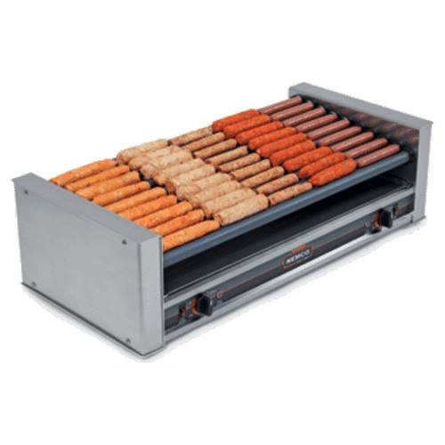 Nemco - 8045SXW-SLT-220 - Roll-A-Grill Hot Dog Grill, Roller-Type, (10) Gripsit C 8045SXW-SLT-220