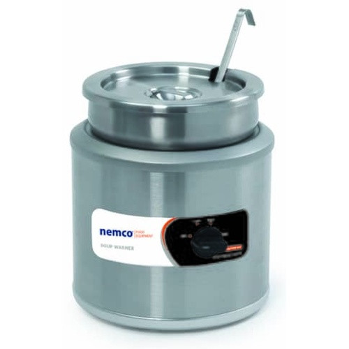 Nemco - 6101A-ICL-220 - Countertop Round Warmer (Export), 11 Quart, With Inset, 6101A-ICL-220