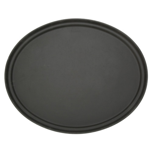 Cambro - 2700CT110 - 22 in x 27 in Oval Black Camtread® Serving Tray