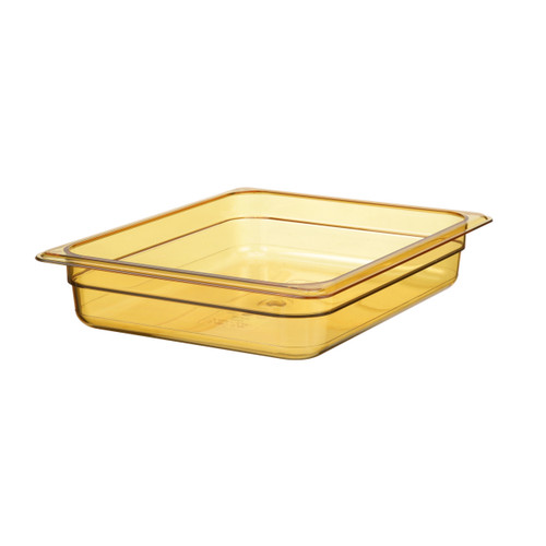 22HP150 - Cambro - 1/2 Size 2 1/2 in Amber H-Pan™ High Heat Food Pan