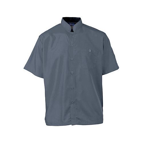 2126SLBK2XL - KNG - 2XL Men's Active Slate Short Sleeve Chef Shirt