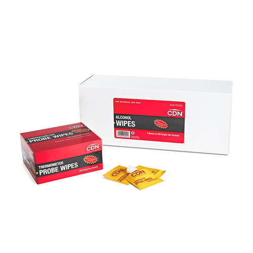 CDN - PW1000 - Thermometer Probe Cleaning Wipes