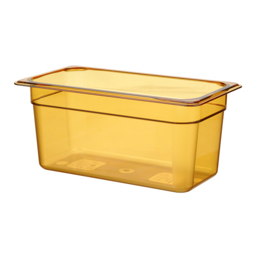 36HP150 - Cambro - 1/3 Size 6 in Amber H-Pan™ High Heat Food Pan
