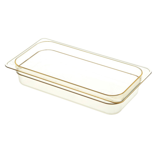 32HP150 - Cambro - 1/3 Size 2 1/2 in Amber H-Pan™ High Heat Food Pan