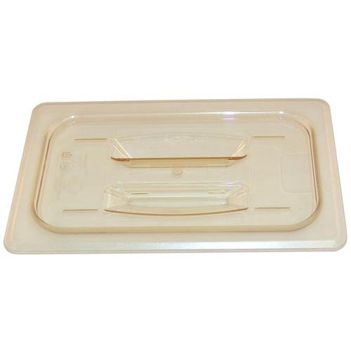 40HPCH150 - Cambro - 1/4 Size Amber H-Pan™ Handled High Heat Food Pan Cover