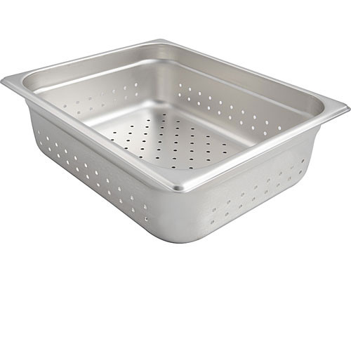21214 - Browne - 1/2 Size 4 in Perforated Steam Table Pan