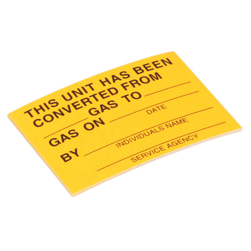 8016395 - Mavrik - Gas Conversion Label