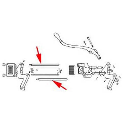 45614-1 - Vollrath - Guide Rod with 1 in Threaded Area