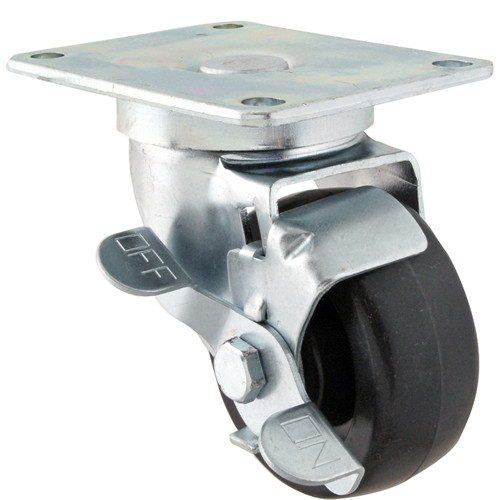 Caster, Plate, 3" Swl, W/Brk