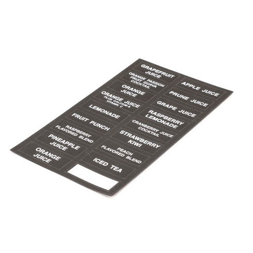32861.0000 - Bunn-O-Matic - Decal, Flavors-JuiceDispenser
