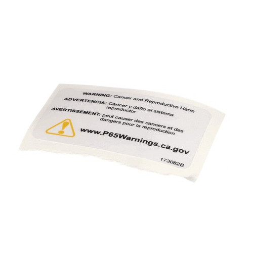 173082 - Henny Penny - Label-Warning P65 173082 - Henny Penny - Label-Warning P65