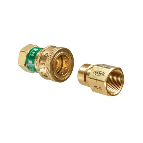 Krowne - QD75 - 3/4 Quick Disconnect ForGas Hoses
