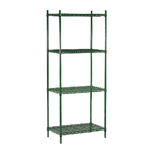 J1860K-J74TSPK - Olympic - 18 in x 60 in 4 Shelf Epoxy Coated Shelving Unit