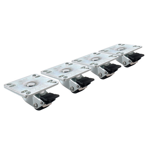 28-109S - Krowne - Ultra Low Profile 1 In Plate Caster with Break 28-109S - Krowne - Ultra Low Profile 1 In Plate Caster with Break