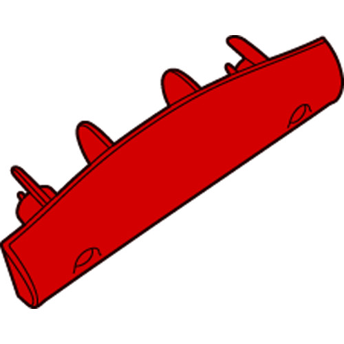 2643-L1 - Rubbermaid - Brute® Container Replacement Soft Grip Handle - Red