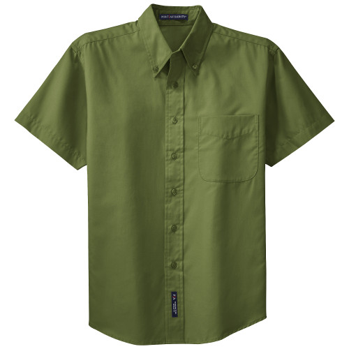1170CLVXL - KNG - XL Clover Green Men's Short Sleeve Dress Shirt