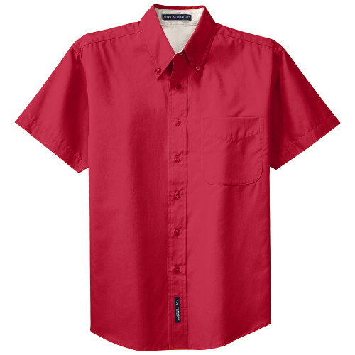 Port Authority - 1170REDXL - XL Red Men's Short Sleeve Dress Shirt