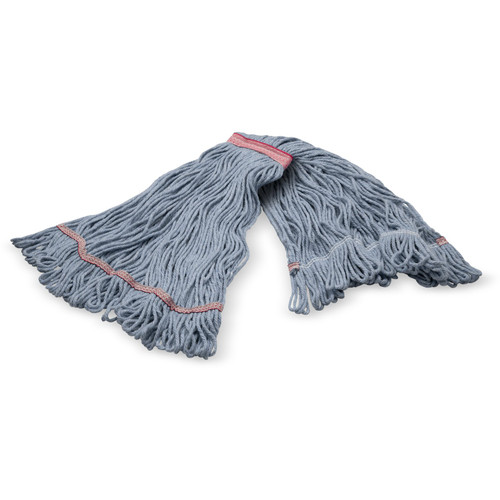 369423B14 - Carlisle - 4-Ply Large Blue Looped-End Mop W/Red Band