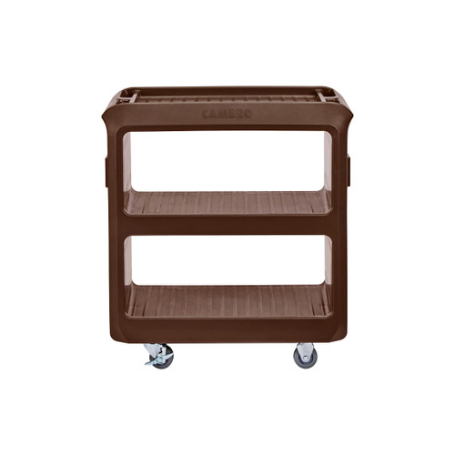 SC225131 - Cambro - 31 1/4 in x 18 in Service Cart Pro 3-Tier Dark Brown Utility Cart
