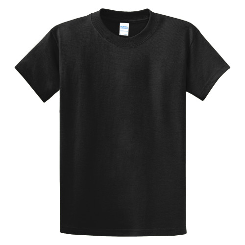1562BLKL - KNG - Lg Jet Black Short Sleeve Tee Shirt