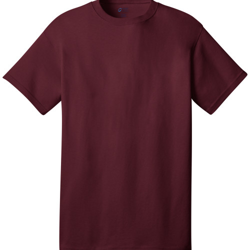 1921BRG2XL - KNG - 2XL Maroon Short Sleeve Tee Shirt