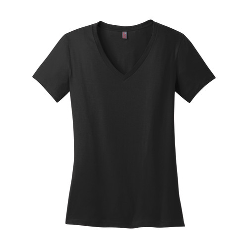 2431BLK3XL - KNG - 3XL Jet Black Women's V Neck Tee Shirt