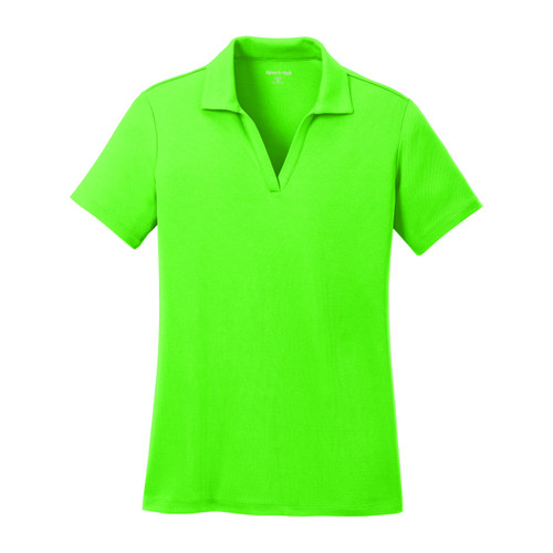 2805NGRS - KNG - Sm Neon Green Racermesh Women's Sport Shirt