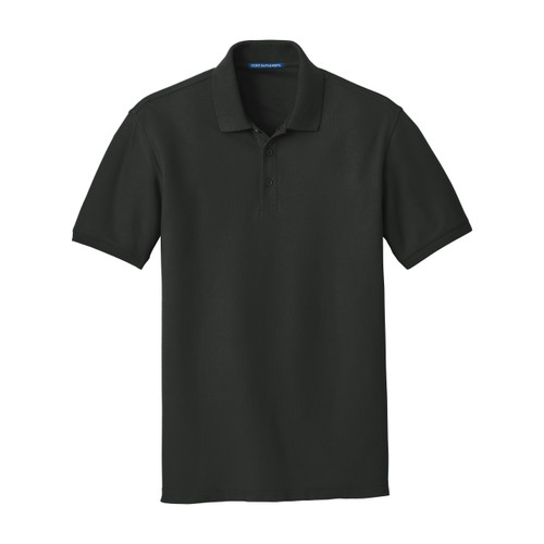 2966BLK3XL - KNG - 3XL Deep Black Short Sleeve Men's Sport Shirt