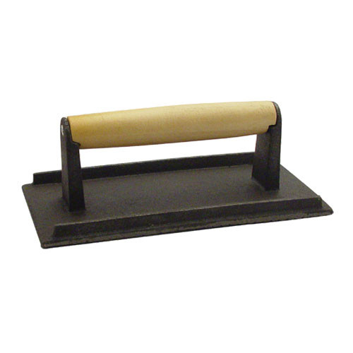 SWA-9 - Winco - 5 in x 9 in Cast Iron Grill Press