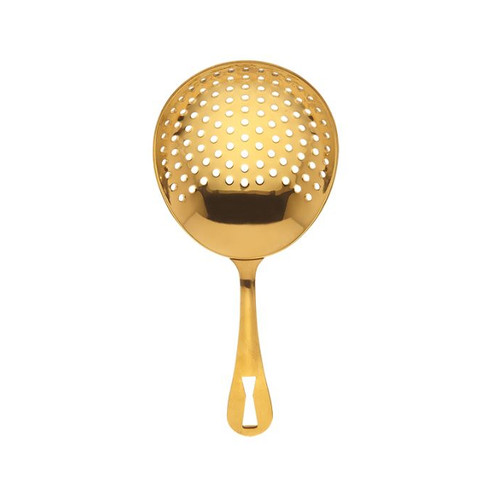 M37028GD - Mercer Culinary - Barfly® Gold Plated Julep Strainer