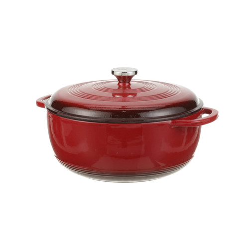 Lodge - EC7D43 - 7.8 qt Red Dutch Oven