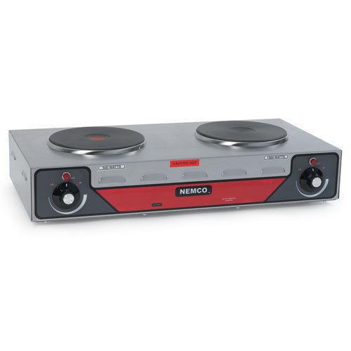 6310-2 - Nemco - 120V Horizontal Double Burner Hot Plate
