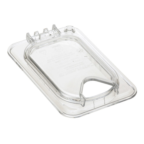10339Z07 - Carlisle - 1/9 Size Clear StorPlus™ EZ Access Hinged Notched Cover