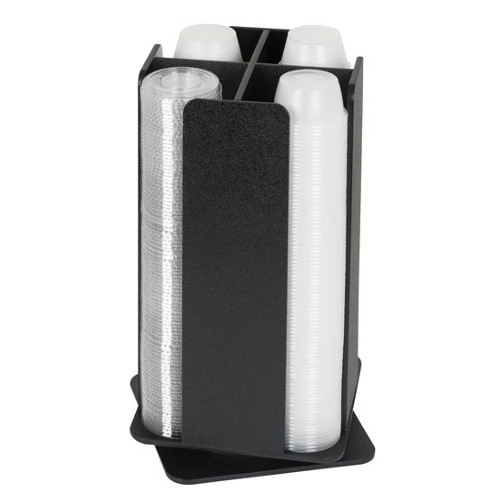 RCLO-SM-4BT - Dispense-Rite - Four Section Countertop Portion Cup And Lid Organizer
